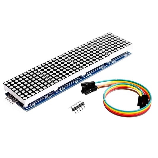 MAX7219 4 in 1 Dot Matrix Display Module – Multi-panel LED display for Arduino. -LED Display -Robocraze