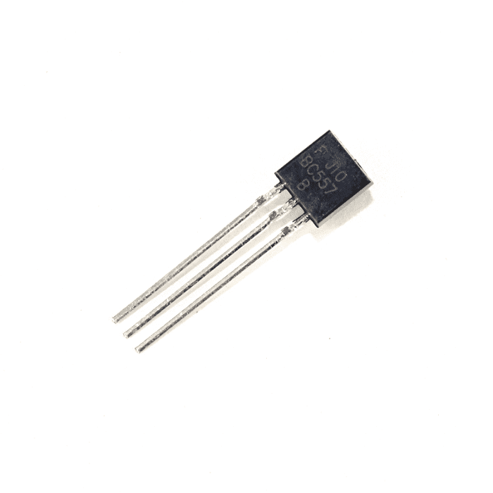 BC557 PNP Transistor (5PC) – PNP transistors for circuits. -Basic Components -Robocraze