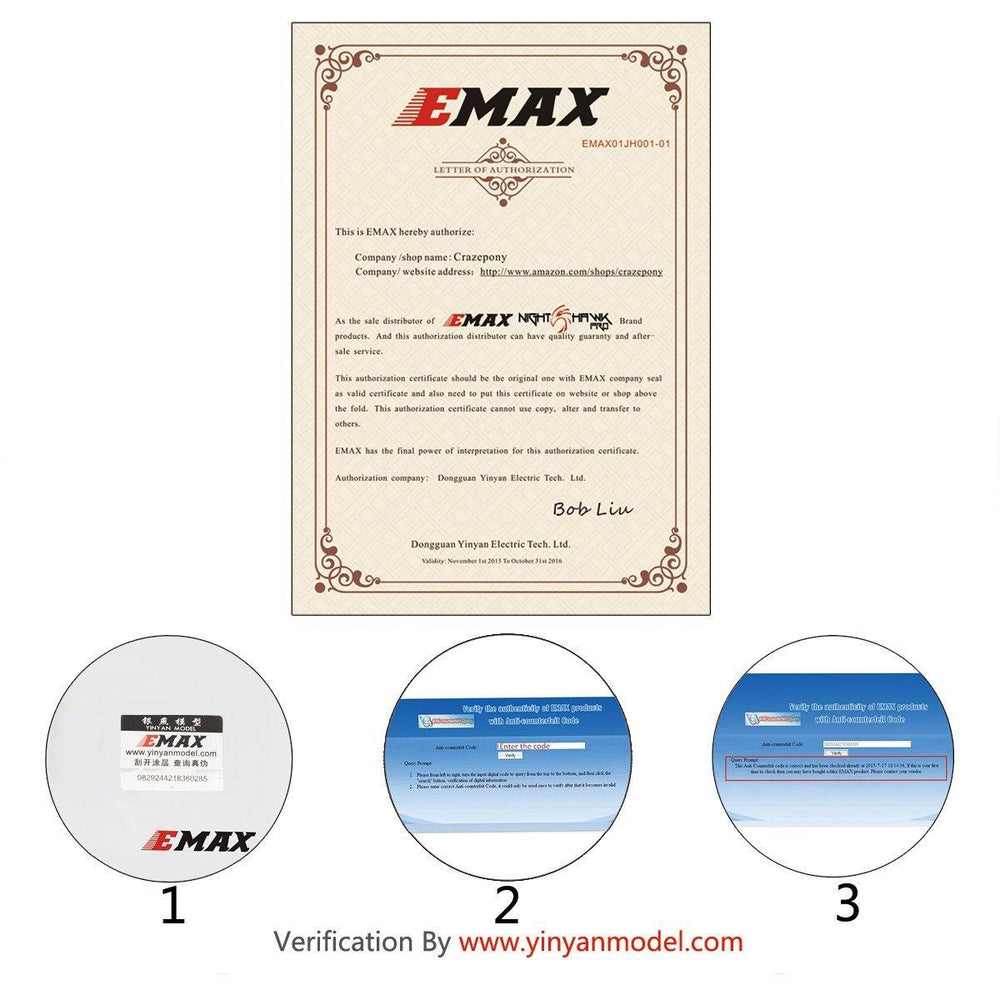 Emax MT2213 920KV Brushless Drone Motor + 1045 Propeller – Efficient motor for drones. -DIY Drone Parts -Robocraze