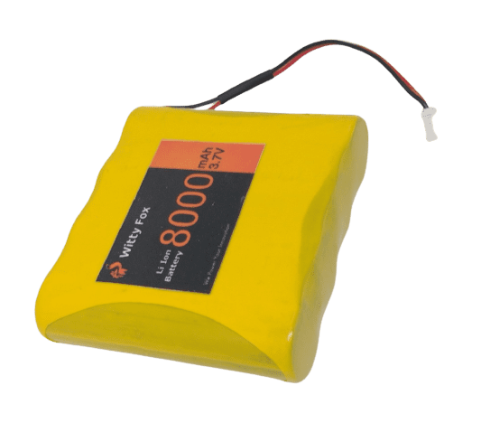 Witty Fox 3.7V 8000mAh Li-Ion Battery-Robocraze