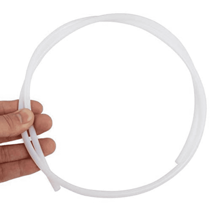 PTFE 3x4mm White Teflon Tube for 3mm 3D Printer Filament - 1 Meter (3mm ID X 4mm OD)-Robocraze