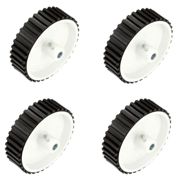 7 X 2 Cm Gear Motor Robot Wheel, Tyres for 6 mm Shaft Geared Dc Motor - 4 Pieces Robotics Science Project-Robocraze