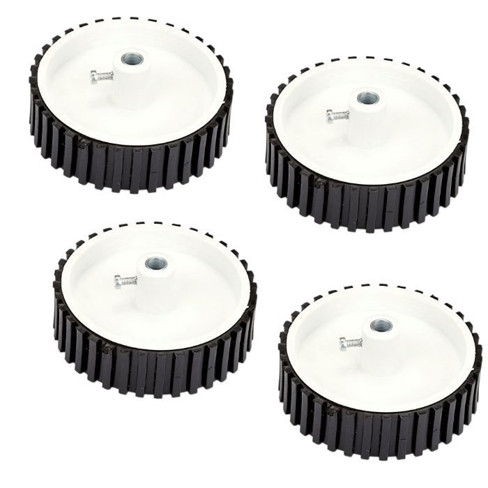 7 X 2 Cm Gear Motor Robot Wheel, Tyres for 6 mm Shaft Geared Dc Motor - 4 Pieces Robotics Science Project-Robocraze