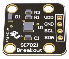 Witty Fox SI7021 Sensor – Breakout board for accurate temp & humidity sensing. -Robocraze
