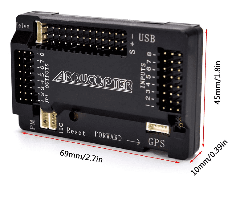APM 2.6 Drone Controller for FPV Aircraft Models, RC Drones, and Quadcopters - DIY Drone Parts - Robocraze