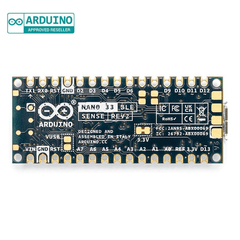 Arduino Nano BLE Sense Rev2 (With Headers) – AI-powered board with Bluetooth -Original Arduino Board -Robocraze