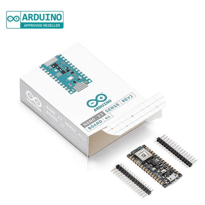 Arduino Nano BLE Sense Rev2 (With Headers) – AI-powered board with Bluetooth -Original Arduino Board -Robocraze