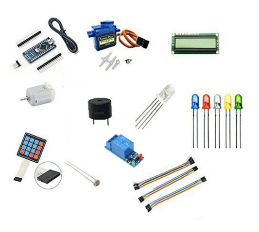 Arduino Nano Ultimate Starter Kit – Arduino Kits with sensors & modules for mini projects. -Robocraze
