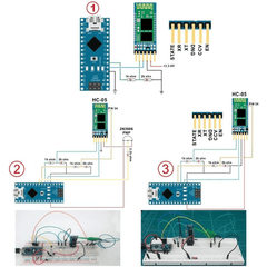 HC-05 Bluetooth Module with with TTL Output (Pack of 20)-Robocraze