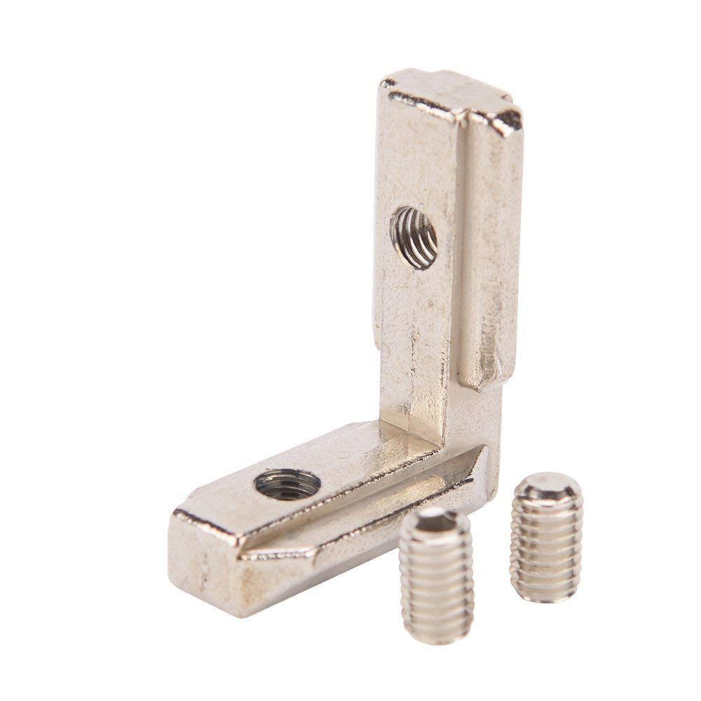 T Slot 90° interior joint bracket for 3030 aluminium profile with M6x8 screw -Robocraze