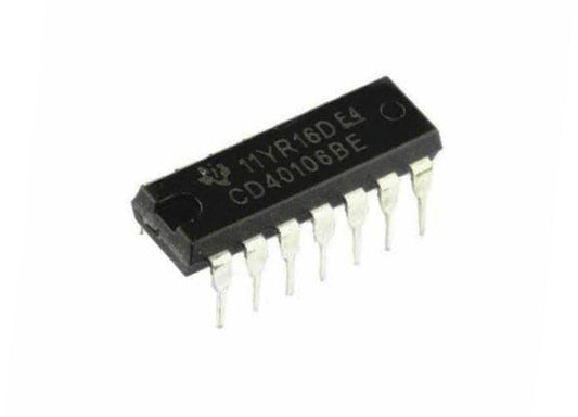 CD40106 Hex Schmitt Trigger Inverter IC – Hex Schmitt trigger inverter IC for signal conditioning - Robocraze