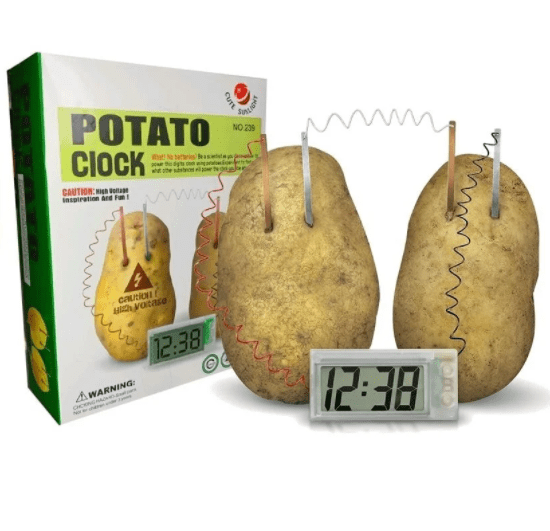 DIY Conversion of Energy Science Experiment by LED Alarm Clock using Potato-Robocraze