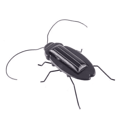 Solar powered Black Cockroach Bug Toy-Robocraze