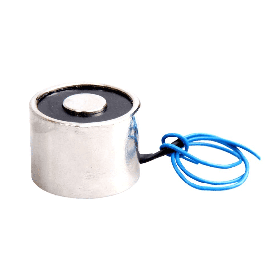 DC 12V KK-P25/20 8KG Lifting Electromagnet – Strong 12V lifting solenoid for automation.-Solenoid Valve -Robocraze