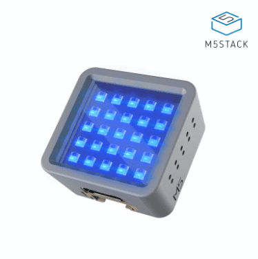 M5Stack ATOM Matrix – Compact ESP32 IoT module with programmable 5x5 RGB LED matrix. -Development Board -Robocraze