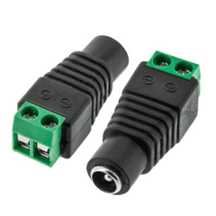 DC Power Female Plug Jack Adapter Connector – Secure female DC connector for circuits. Electronic Components - Robocraze