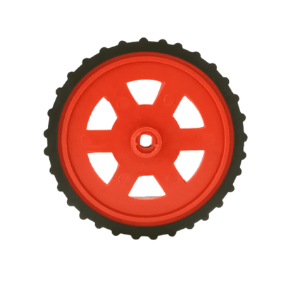 Red BO Motor Wheel - Set of 4 | Robotics Science Project-Robocraze