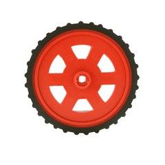 Red BO Motor Wheel (Set of 4) – Sturdy BO motor wheels for projects. -Robot Wheels and Chassis -Robocraze