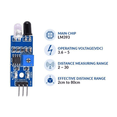 HC-SR501 PIR Sensor + IR Proximity – Motion & proximity detection sensor combo for Arduino. -DIY Sensor Kit -Robocraze