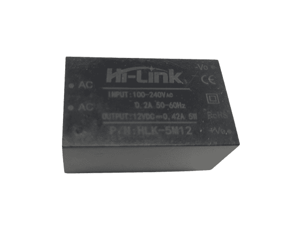 Hi-Link 12V 5W Power Module – Reliable AC-DC converter for DIY projects. -Power Adapter -Robocraze