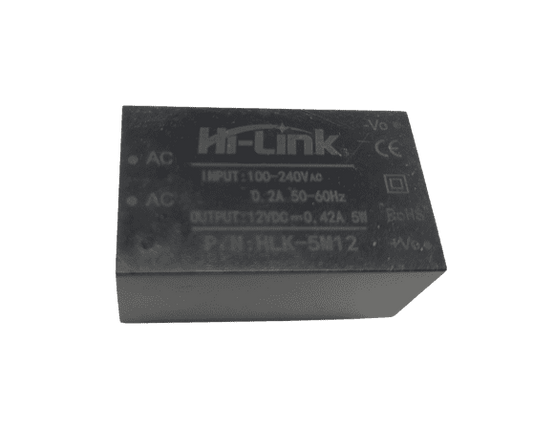Hi-Link 12V 5W Power Module – Reliable AC-DC converter for DIY projects. -Power Adapter -Robocraze