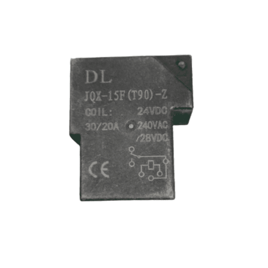 JQX-15F(T90) DC 24V 6-Pin Power Relay – High-power 24V DC industrial relay. -Robocraze