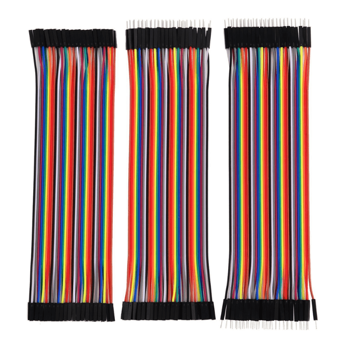 Jumper Wire Set - M2M, M2F, F2F (40 pcs each) – Ideal for Arduino & prototyping. Electronic Components - Robocraze