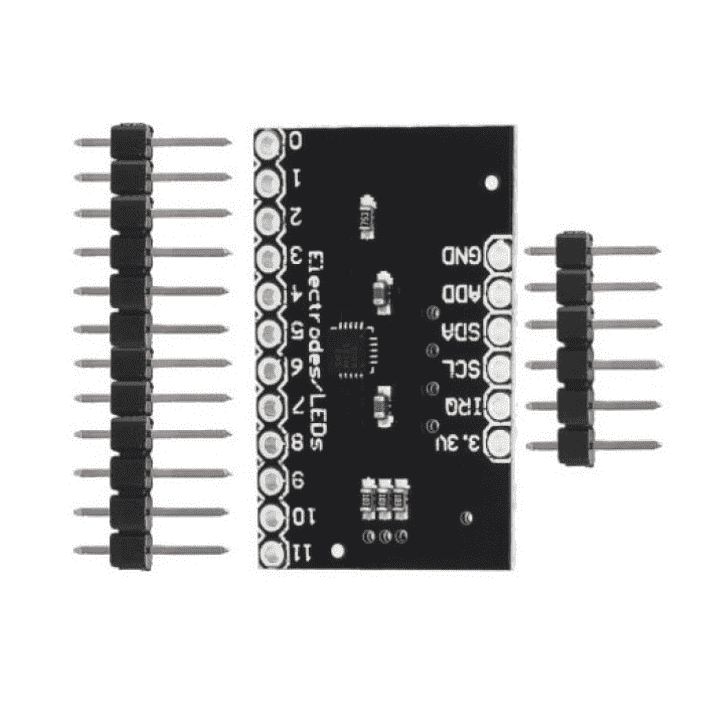 MPR121 - 12 Channel Capacitive Touch Sensor Controller Module - I2C Interface-Robocraze