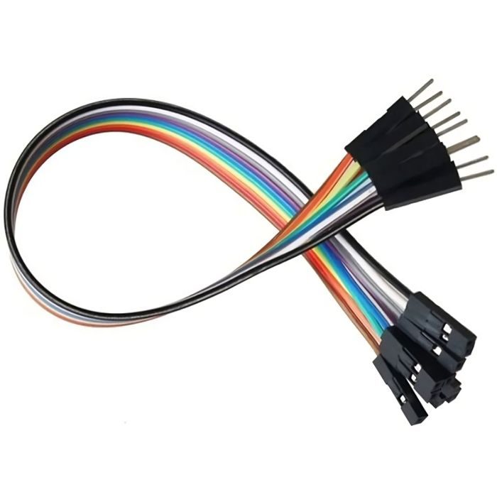 Male to Female Jumper Wires (20cm) (20pcs) – Essential jumper wires for projects. Electronic Components - Robocraze