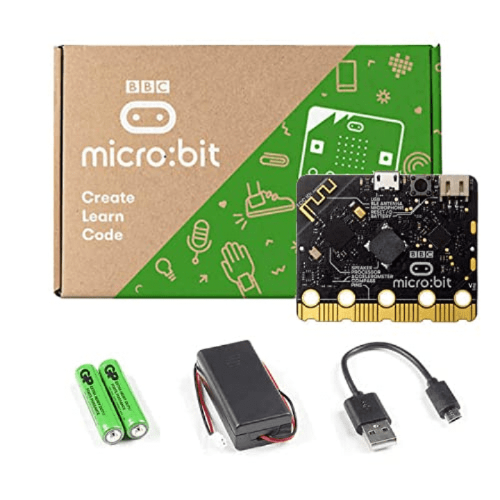 BBC Micro:Bit V2.2 Go Kit – Micro:bit V2.2 kit with accessories. -Development Board -BBC Micro:Bit -Robocraze