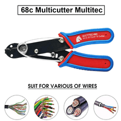 68C Multitec Wire Stripper & Cutter – Dual-function tool for precision work – wire stripper - Hand Tool - Robocraze