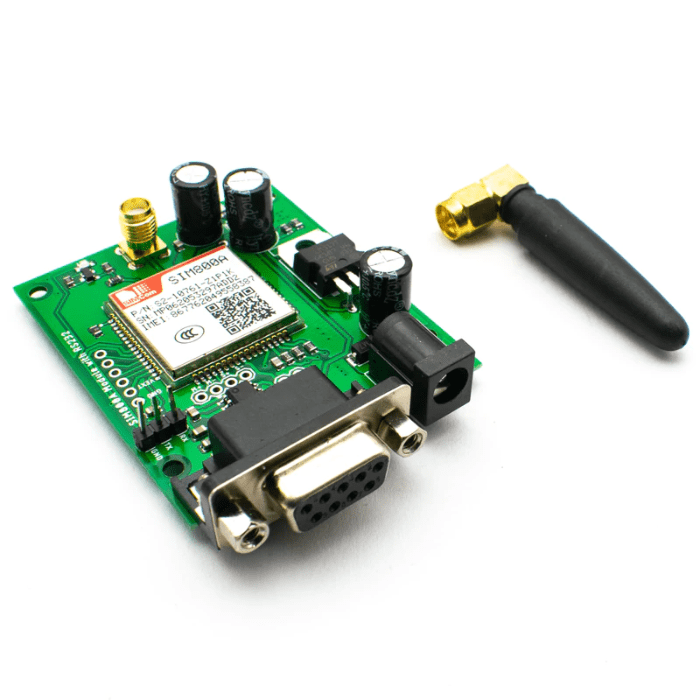 SIM800A LM317 with Antenna (GSM Finger) - ADIY - SIM800A GSM Module with LM317 & antenna for wireless IoT. -Robocraze