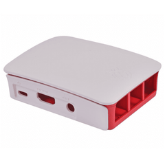 Raspberry Pi 3 Official Case (White & Pink) – Genuine Official Raspberry Pi Case for Pi 3 B/B+. -Robocraze