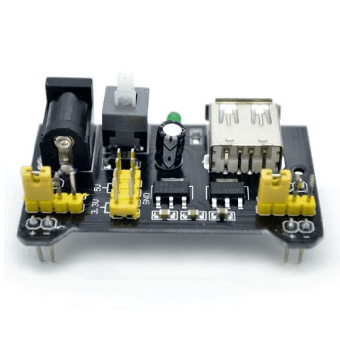 Breadboard Power Supply (3.3V-5V) – Regulated power module for breadboard projects. Electronic Components - Robocraze