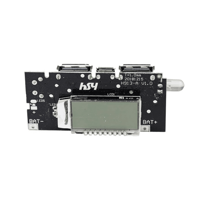 Dual USB 5V 1A 2.1A PCB Power Module – USB charger module with LCD. -Battery Charger -Robocraze