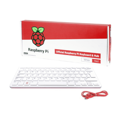 Raspberry Pi Official Keyboard (White-Red) – High-quality Raspberry Pi Keyboard with responsive keys. -Robocraze