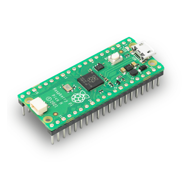Raspberry Pi Pico H - Pico with Headers Soldered – Pre-soldered Raspberry Pi Board for seamless development. -Robocraze