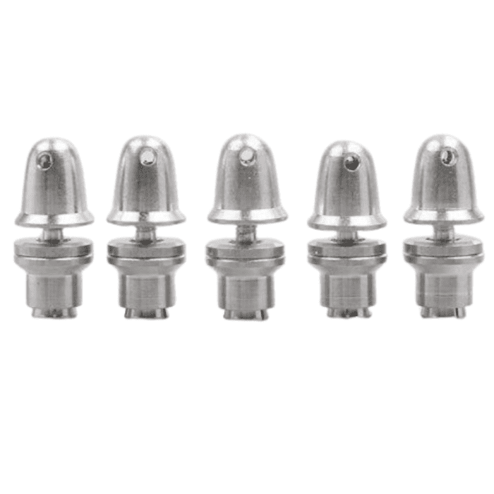 Robocraze RC Aluminum Bullet Propeller Adapter (5pcs, 2.3mm) – Secure prop mounting. -DIY Drone Parts -Robocraze