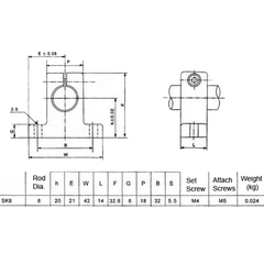 SK8 8mm Rail Shaft – Stable motion part for CNC routers. -3D Printer Accessories -Robocraze