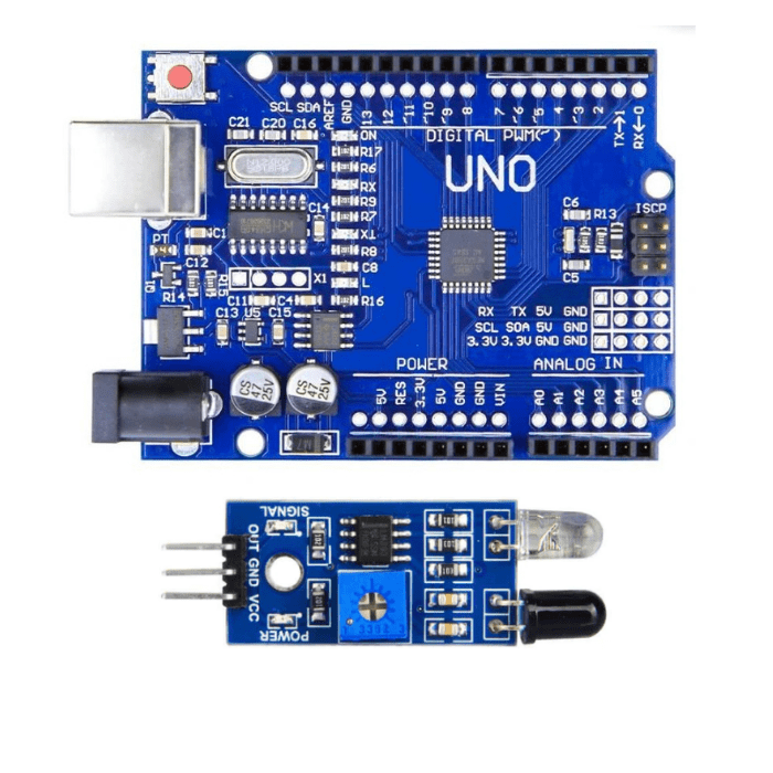 IR Proximity Sensor with SMD UNO Compatible with Arduino-Robocraze
