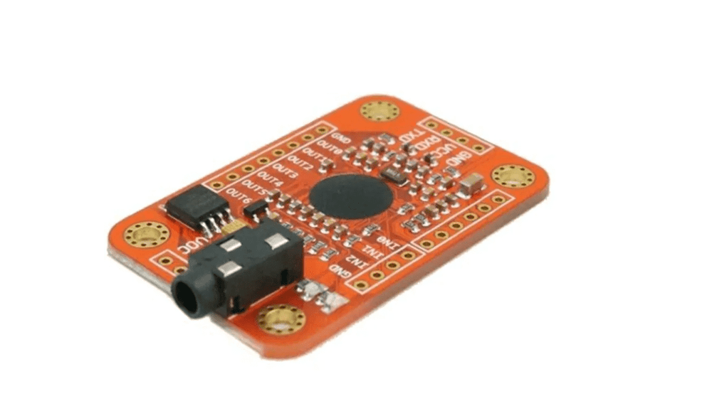 Voice Recognition Module – Voice module for smart control. -Voice Recognition Sensor -Robocraze