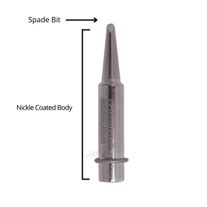 Soldron Nickel Plated Spade Bit for Soldron 50W Soldering Iron - BN50S5-Robocraze
