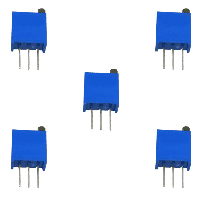 2K 3296W Trimpot (Pack of 5) – Compact trimmer potentiometers for accurate tuning - Electronic Components - Robocraze