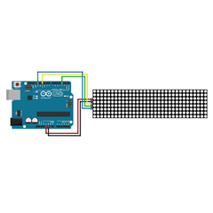 MAX7219 4 in 1 Dot Matrix Display Module – Multi-panel LED display for Arduino. -LED Display -Robocraze