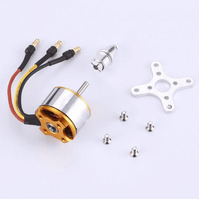 A2212 2450KV BLDC Drone Motor for FPV Aircraft Models, RC Drones, and Quadcopters - DIY Drone Parts - Robocraze