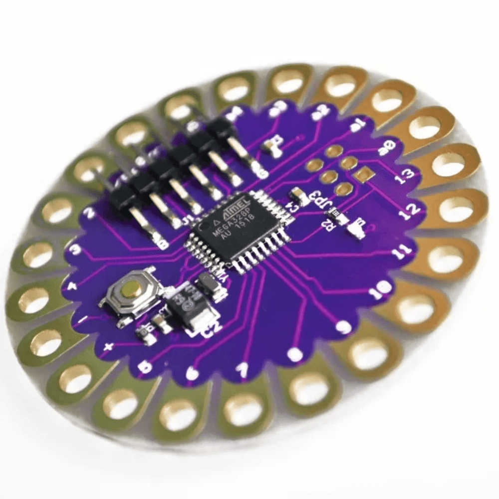 Arduino LilyPad ATmega328P – Wearable compatible Arduino Board for e-textiles and smart clothing projects. -Robocraze