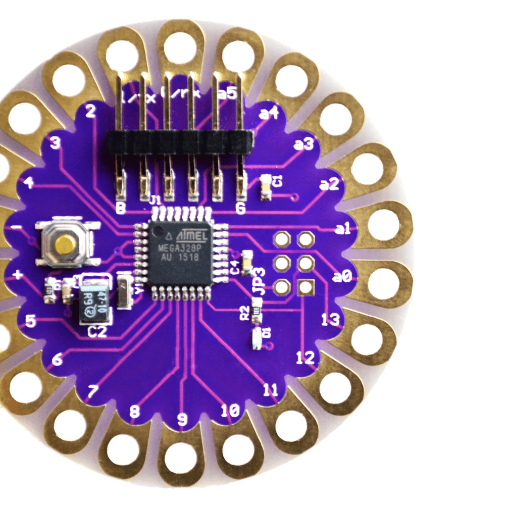 Arduino LilyPad ATmega328P – Wearable compatible Arduino Board for e-textiles and smart clothing projects. -Robocraze