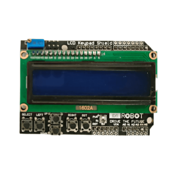 16X2 LCD Keypad Shield for Arduino-Robocraze