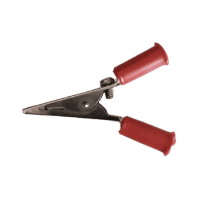 Crocodile Alligator Clip 50mm Red – Strong grip clip for electrical testing. Electronic Components - Robocraze