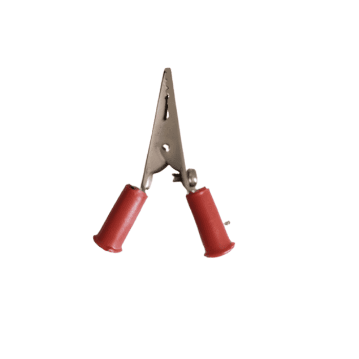 Crocodile Alligator Clip 50mm Red – Strong grip clip for electrical testing. Electronic Components - Robocraze